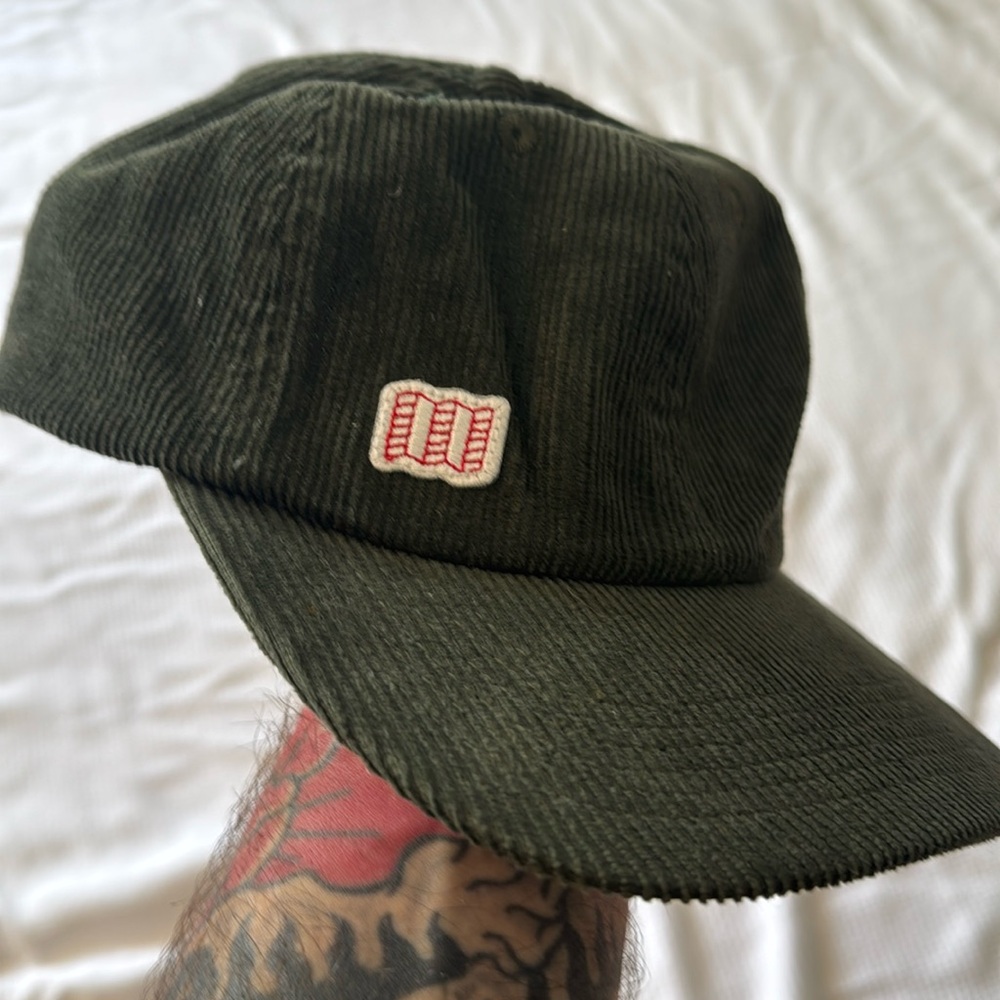 Topo Designs Corduroy Cap Hat Olive Green Strapback